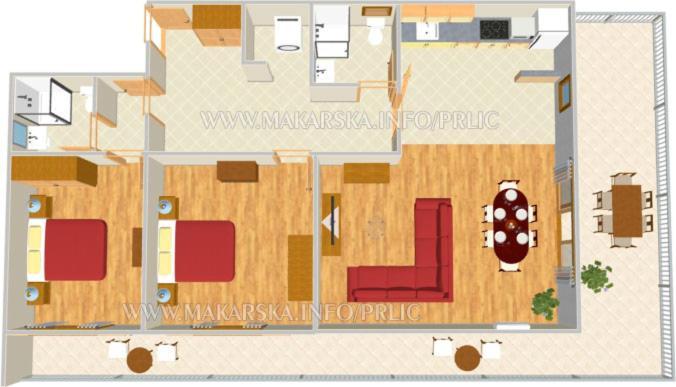 Apartman Prlic 3 Makarska Exterior photo